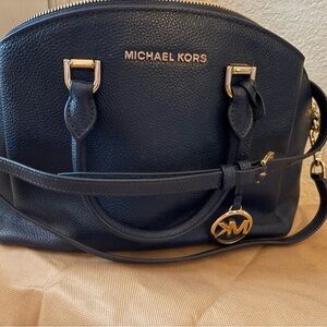 Michael Kors Navy Blue Satchel